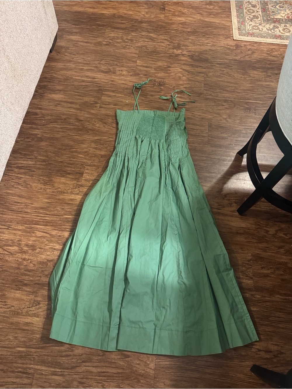 Tuckernuck Green Midi Sundress with Tie Straps - Picture 2 of 3